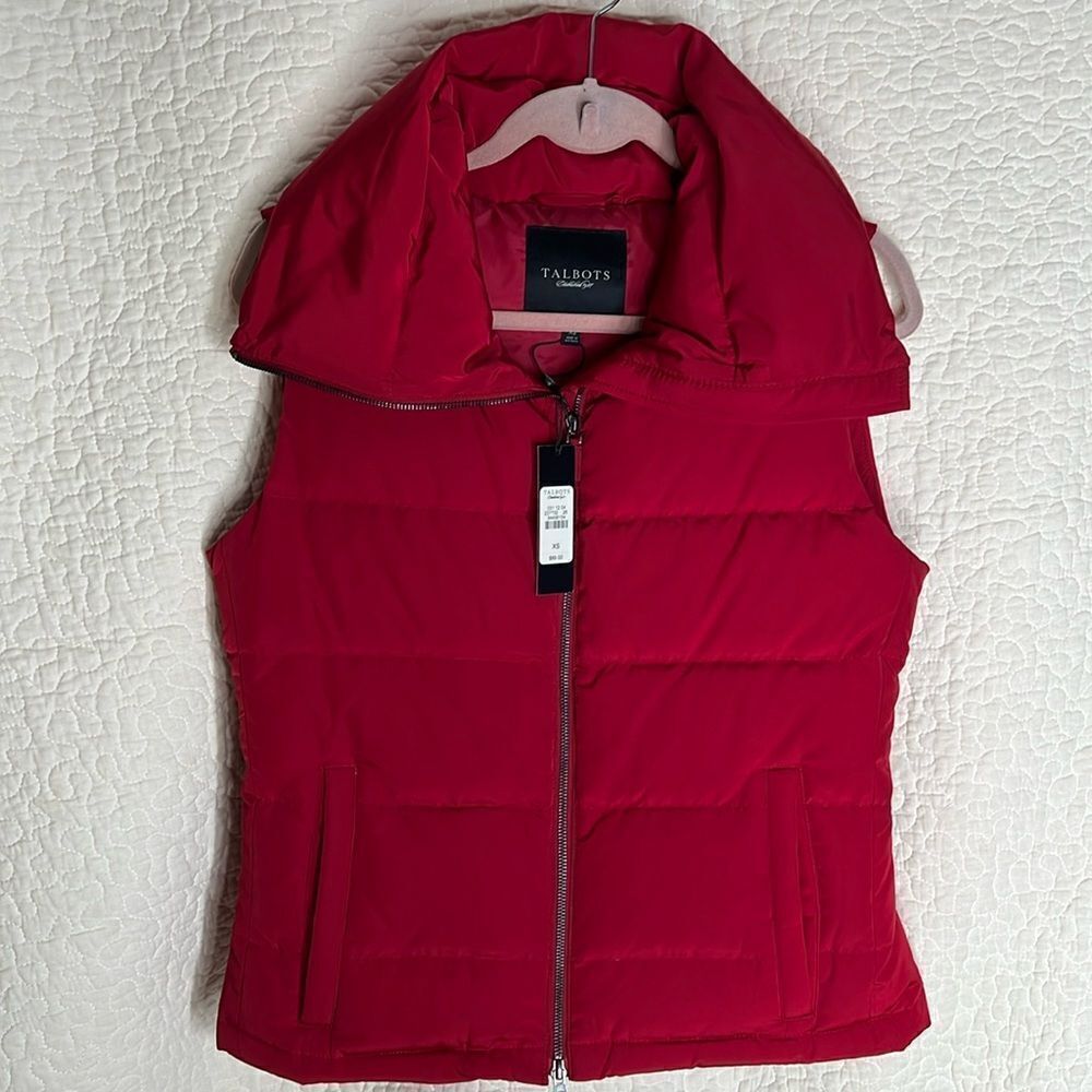 Talbots Puffer Vest with Neck Full Zip